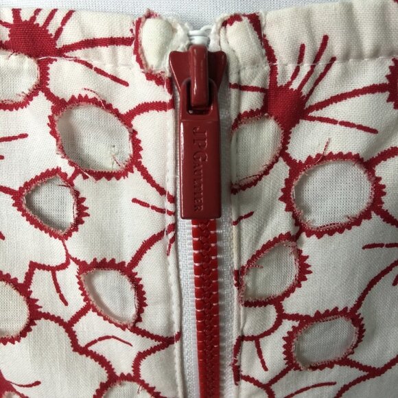 Jean Paul Gaultier for Target Juniors Floral Strapless Mini Dress Size 9 Red - Picture 9 of 16